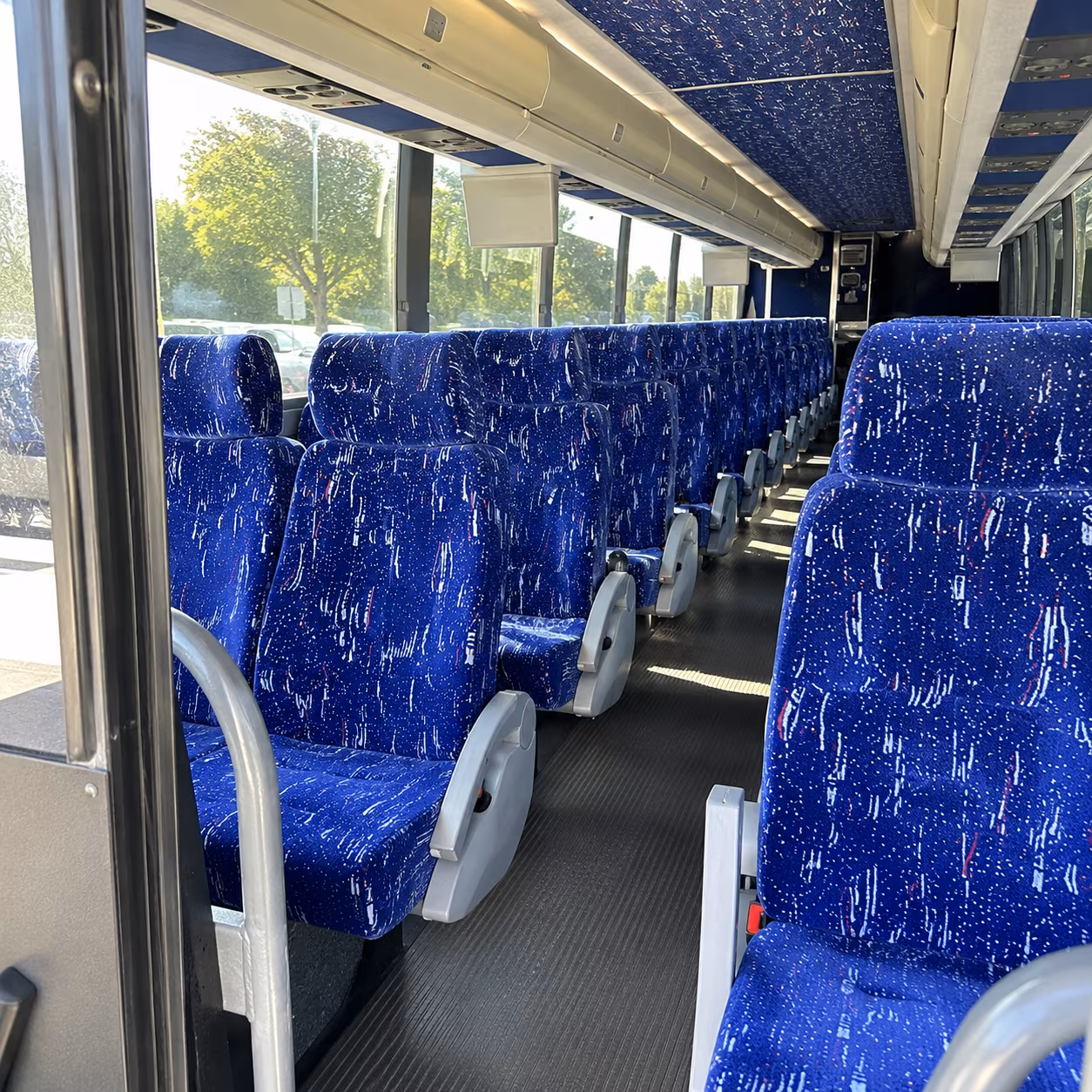 Aurora Airport Shuttle & Transportation party bus interior