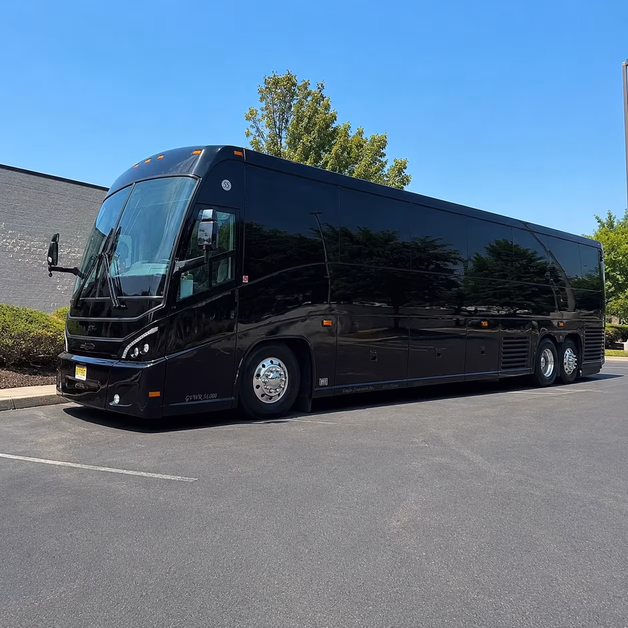 Aurora aurora airport transportation party bus exterior