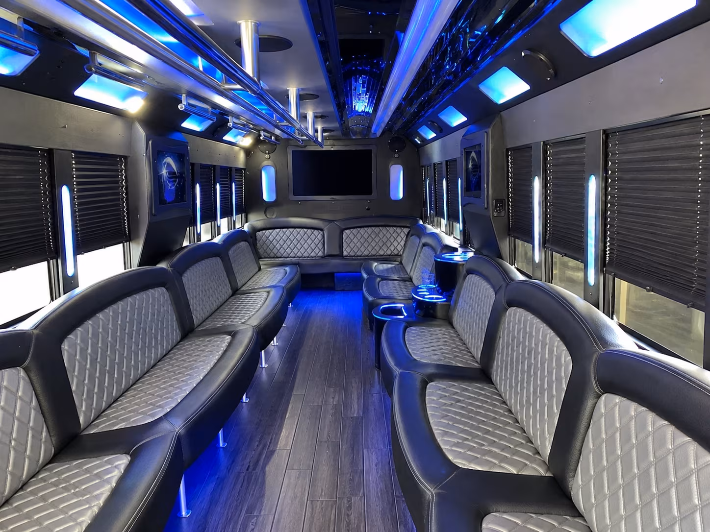 Aurora aurora private event party bus rental party bus exterior