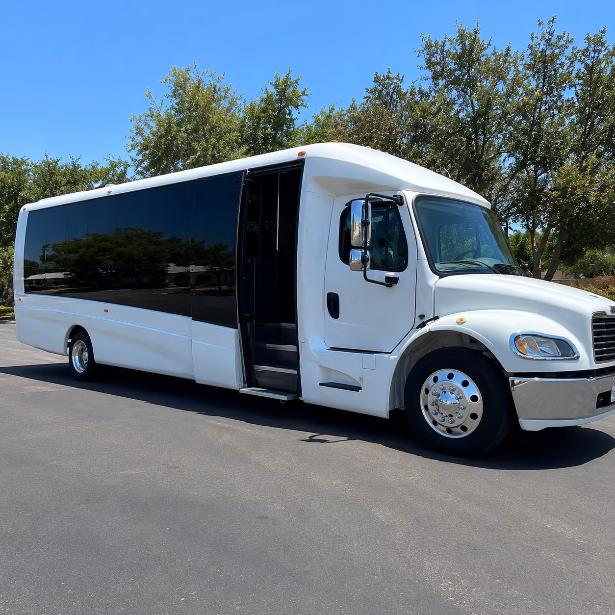 Aurora aurora school event bus rental party bus exterior