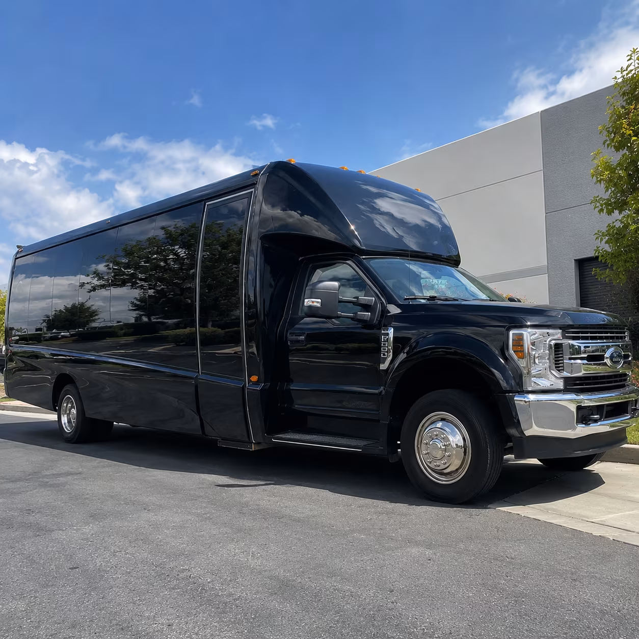 Aurora aurora school event bus rental party bus exterior