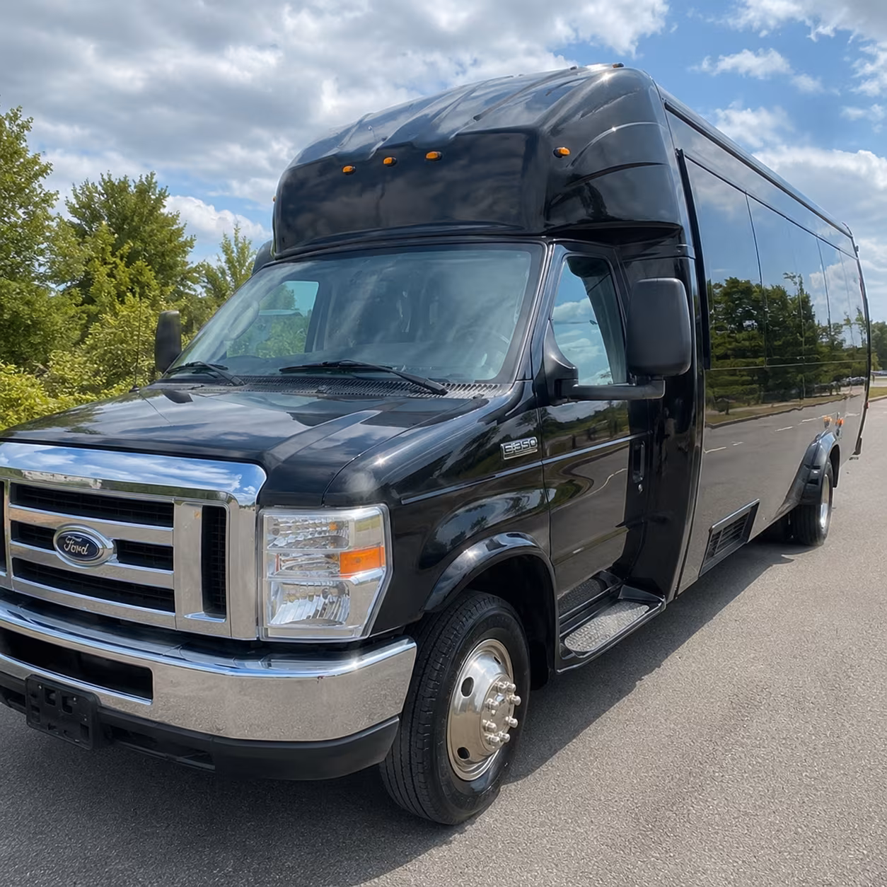 Aurora aurora sporting event party bus rental party bus exterior