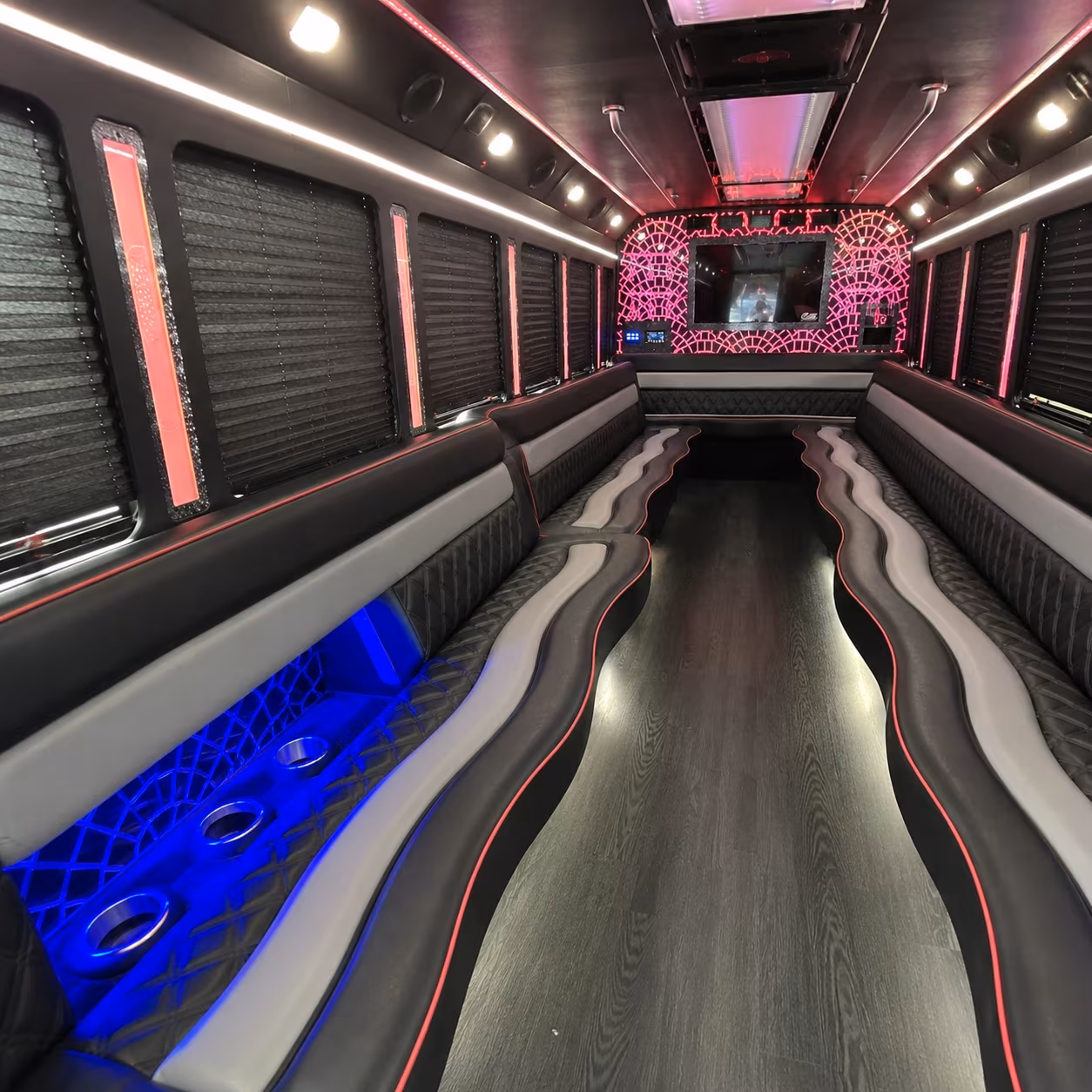 Aurora aurora wedding party bus rental party bus exterior