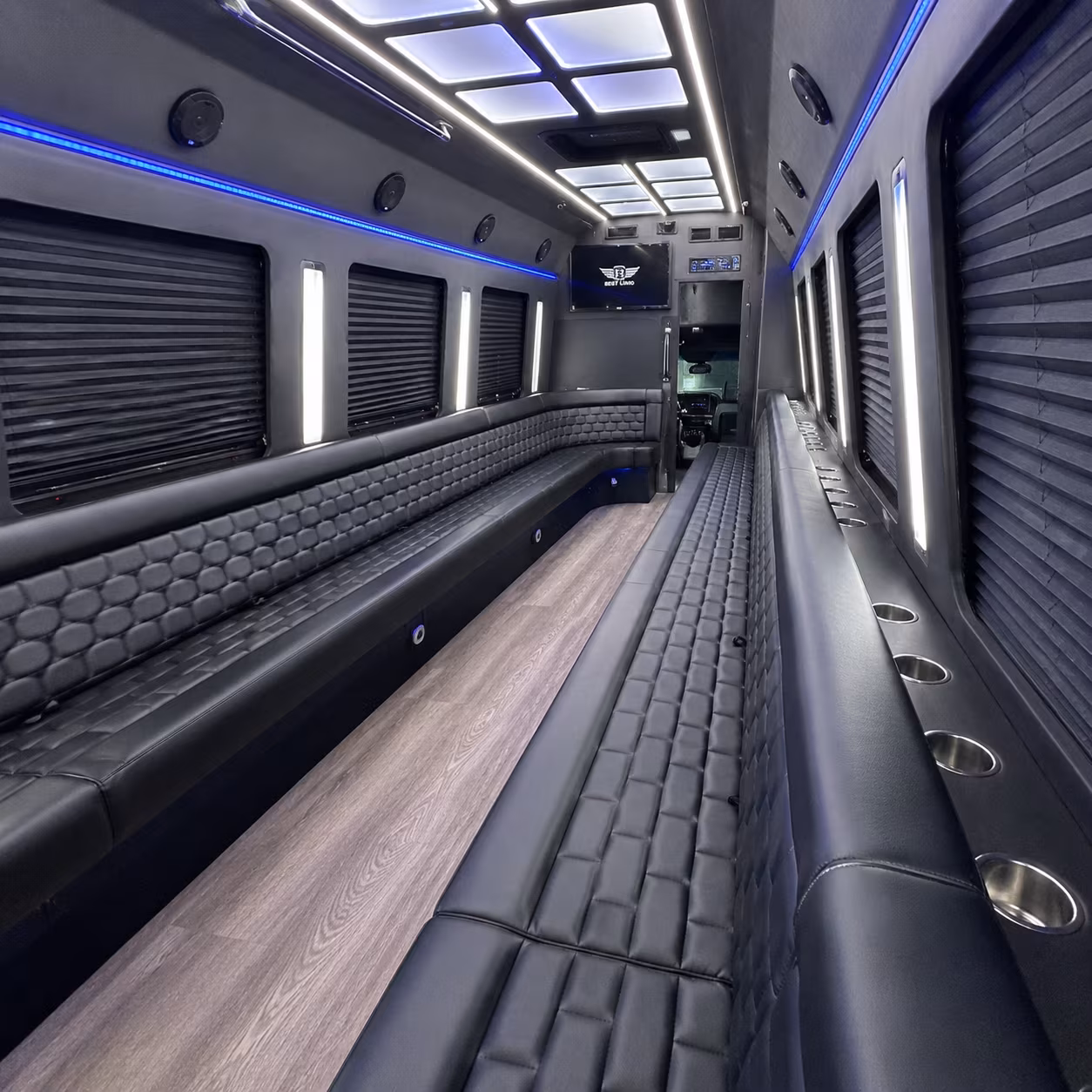 Aurora Private Event Transportation onboard seating
