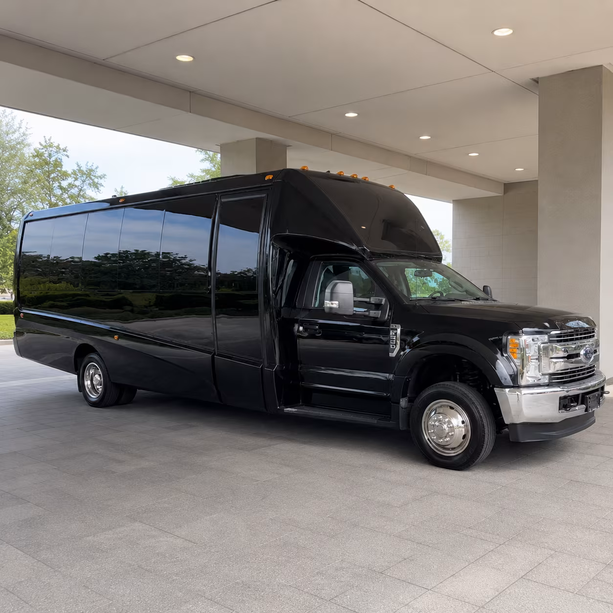 Aurora Sporting Event Transportation party bus interior