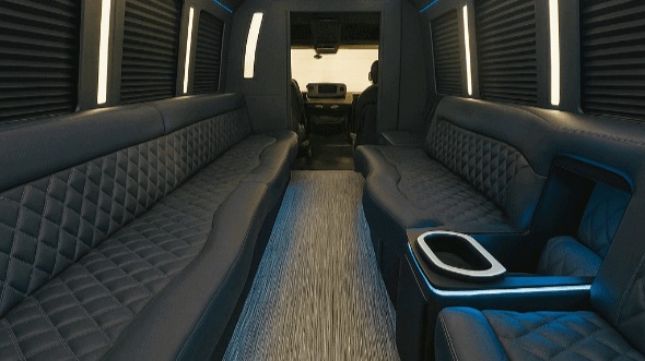 20 passenger party bus interior