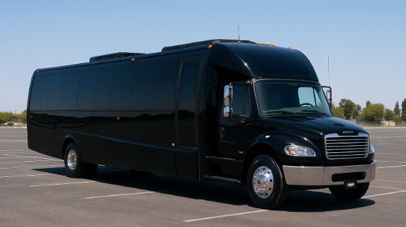 Exterior of Aurora Party Bus Company's 25 Passenger Party Bus in Aurora