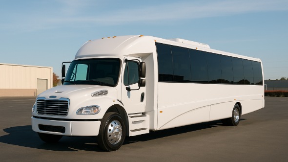 Exterior of Charter Bus Company Arvada's 28 Passenger Party Bus in Arvada