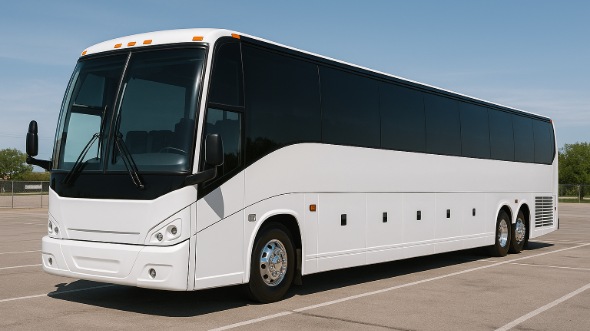 Exterior of Charter Bus Company Aurora's 47 Passenger Charter Bus in Aurora