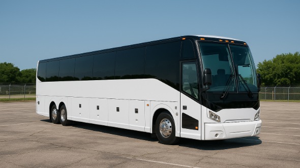 Exterior of Charter Bus Company Centennial's 50 Passenger Party Bus in Centennial